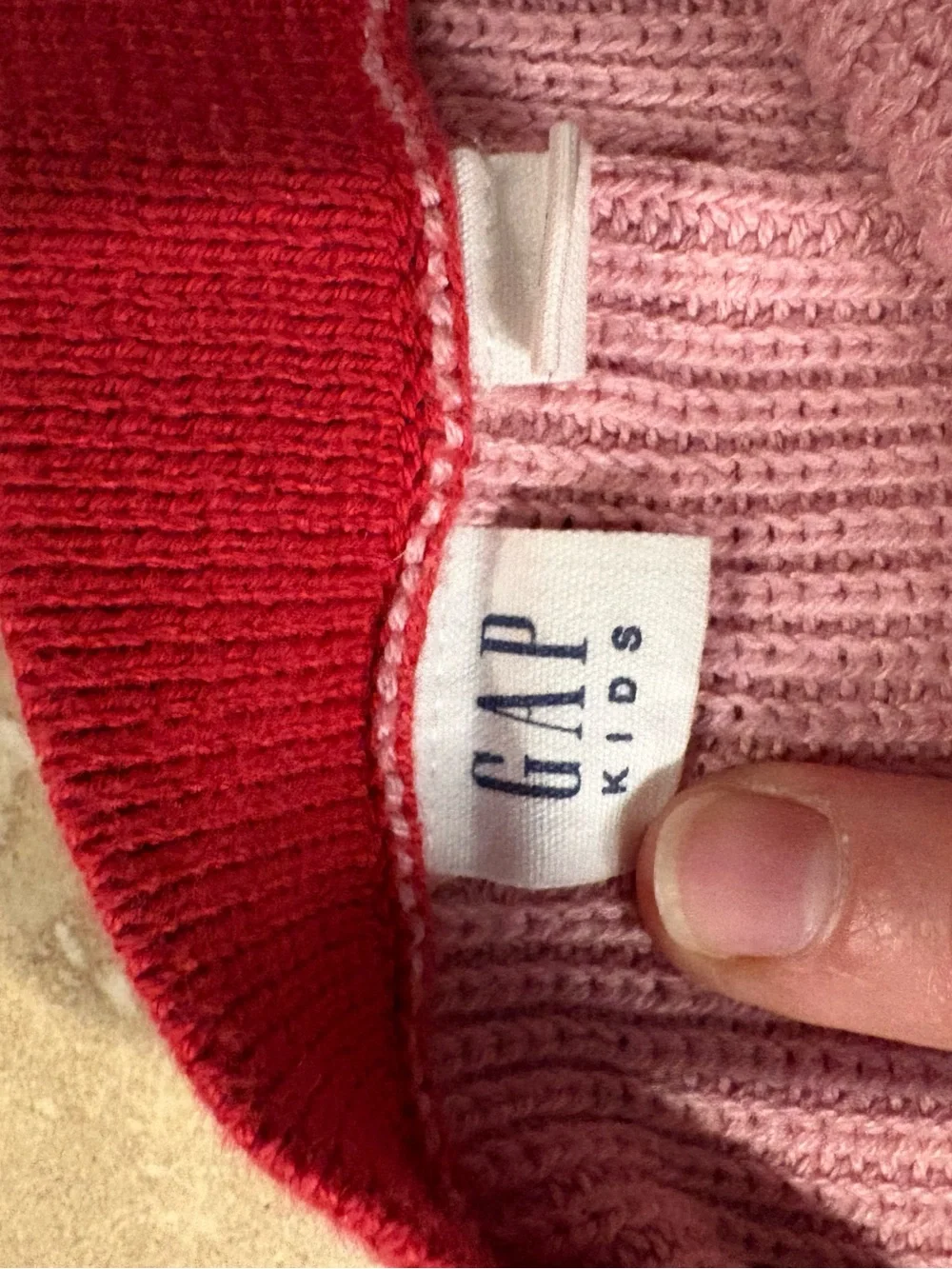 GAP Multicolor Striped Knit Dress with Red, Pink, Yellow, Blue, Black